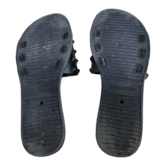 Black Studded Juicy Couture Slides,size 9,EUC Whimsygoth - Picture 4 of 5
